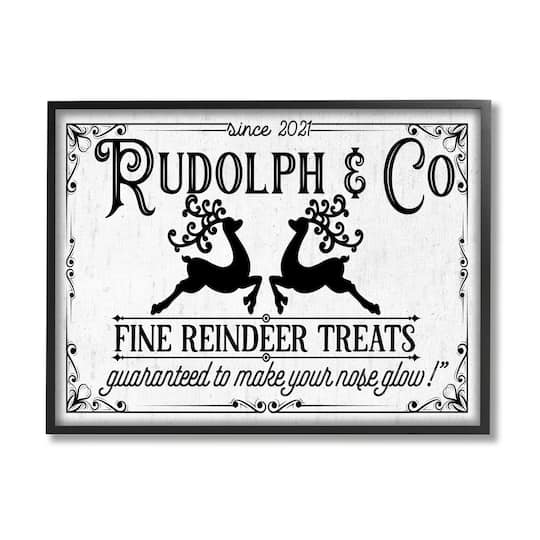 Stupell Industries Rudolph & Co Vintage Sign Framed Giclee Art